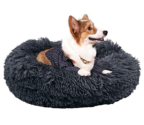 CENY Plüsch-Hundebett, waschbar, für kleine, mittelgroße und große Hunde, warm, beruhigendes Sofa, weiches Kissen von CENY
