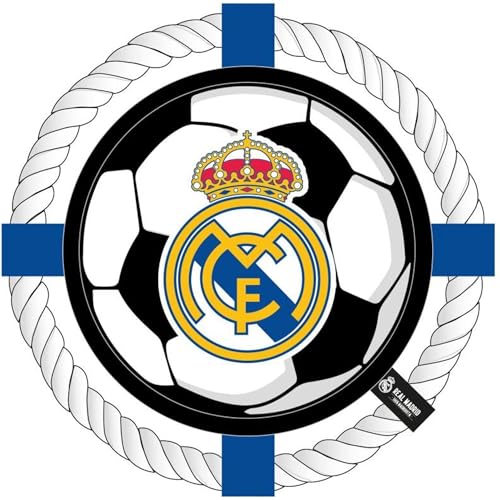 CERDÁ LIFE'S LITTLE MOMENTS Frisbee für Hunde mit Seil Real Madrid, offizielles interaktives Spielzeug, Exklusives Club-Design, ideal für Training, Beißen und Spielen, robust von CERDÁ LIFE'S LITTLE MOMENTS