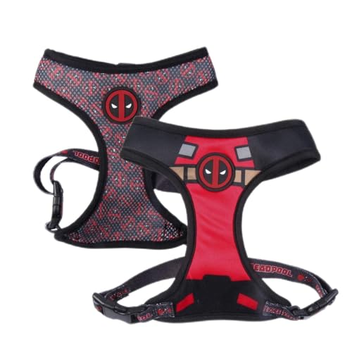 CERDÁ LIFE'S LITTLE MOMENTS - Für Fan Pets | Deadpool XS-S Hundegeschirr – Offizielles Disney Marvel® Lizenzprodukt von CERDÁ LIFE'S LITTLE MOMENTS