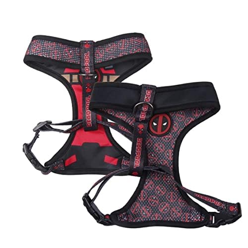 CERDÁ LIFE'S LITTLE MOMENTS - Für Fan Pets | Deadpool XXS-XS Hundegeschirr – Offizielles Disney Marvel® Lizenzprodukt von CERDÁ LIFE'S LITTLE MOMENTS