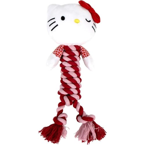 CERDÁ LIFE'S LITTLE MOMENTS Hello Kitty Beißring für Hunde, Robustes Seilspielzeug für Haustiere, ideal zum Kauen und Zähneputzen, Beißring für kleine und große Hunde von CERDÁ LIFE'S LITTLE MOMENTS