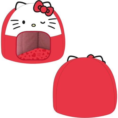 CERDÁ LIFE'S LITTLE MOMENTS Hello Kitty Hundehöhle, gemütlicher und weicher Unterschlupf für kleine und mittelgroße Haustiere von CERDÁ LIFE'S LITTLE MOMENTS