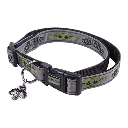 CERDÁ LIFE'S LITTLE MOMENTS The Mandalorian Hundehalsband, offizielles Disney-Lizenzprodukt, Grün, S-M von CERDÁ LIFE'S LITTLE MOMENTS