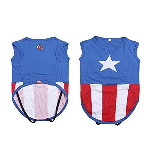 CERDÁ LIFE'S LITTLE MOMENTS - for Fan Pets | Captain America/Avengers Hundekleidung - Hunde T Shirt mit Offizieller Marvel Lizenz, S CERDÁ LIFE'S LITTLE MOMENTS - for Fan Pets | Captain America/Avengers Hundekleidung - Hunde T Shirt mit Offizieller Marvel Lizenz, S von CERDÁ LIFE'S LITTLE MOMENTS