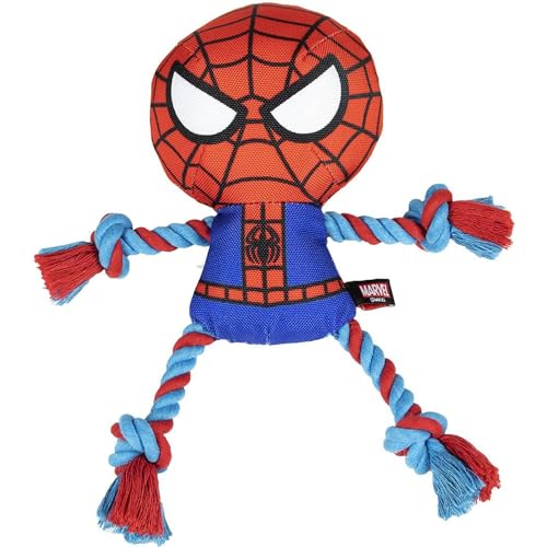CERDÁ LIFE'S LITTLE MOMENTS - for Fan Pets | Spiderman Hundespielzeug, Kuscheltier für Hunde mit Seil - Offizielle Marvel Lizenz, 1 Stück (1er Pack) von CERDÁ LIFE'S LITTLE MOMENTS