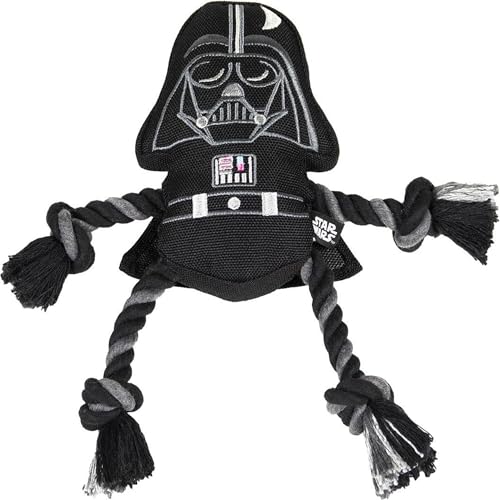 CERDÁ LIFE'S LITTLE MOMENTS - for Fan Pets Star Wars Hundespielzeug, Kuscheltier für Hunde mit Seil - Offizielle Star Wars Lizenz Darth Vader von CERDÁ LIFE'S LITTLE MOMENTS