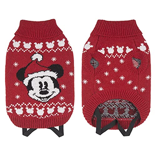 Cerdá - ForFanPets Hunde Zubehör | Mickey Mouse Hundepullover mit Weihnachtsdesign - Offizielle Disney Lizenz von CERDÁ LIFE'S LITTLE MOMENTS
