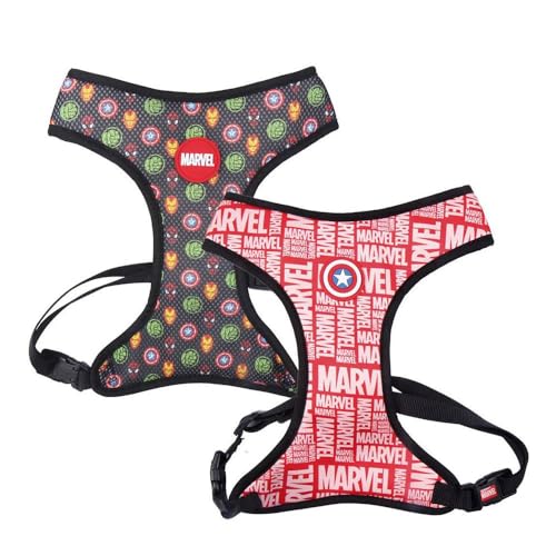 Cerdá - for Fan Pets - Hochwertiges Brustgeschirr mit Marvel Motiven Bedruckt | Aus 100% Polyester hergestellt, Beständiger Stoff und Kleine Anhänger aus Metall - Offiziell Lizenziert von Marvel Cerdá - for Fan Pets - Hochwertiges Brustgeschirr mit Marvel Motiven Bedruckt | Aus 100% Polyester hergestellt, Beständiger Stoff und Kleine Anhänger aus Metall - Offiziell Lizenziert von Marvel von CERDÁ LIFE'S LITTLE MOMENTS