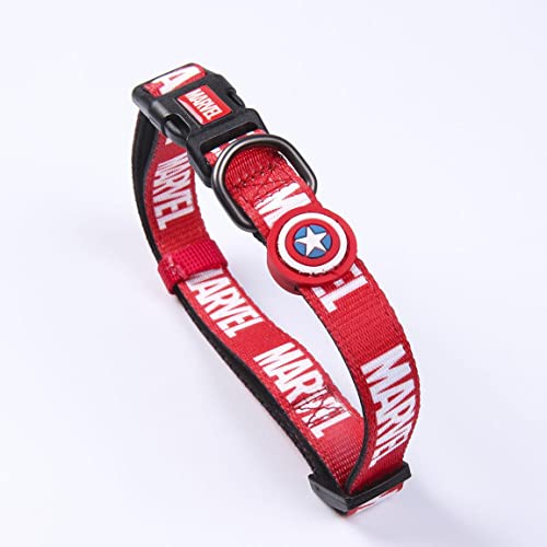 Cerdá - for Fan Pets - Hochwertiges Hundehalsband mit Marvel Motiven Bedruckt | Aus 100% Polyester hergestellt, Beständiger Stoff und Kleine Anhänger aus Metall - Offiziell Lizenziert von Marvel von CERDÁ LIFE'S LITTLE MOMENTS