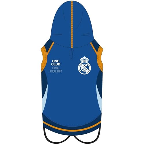 Fleece-Sweatshirt Real Madrid – Thermomantel für Haustiere, weich und warm, Bequeme Passform, offizielles Fußball-Design, ideal für den Winter Fleece-Sweatshirt Real Madrid – Thermomantel für Haustiere, weich und warm, Bequeme Passform, offizielles Fußball-Design, ideal für den Winter von CERDÁ LIFE'S LITTLE MOMENTS