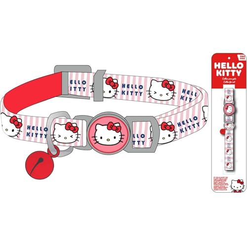 Hello Kitty Katzenhalsband, offiziell, Einheitsgröße, verstellbar, niedlich, robust und sicher für Haustier-Fans von Hello Kitty Hello Kitty Katzenhalsband, offiziell, Einheitsgröße, verstellbar, niedlich, robust und sicher für Haustier-Fans von Hello Kitty von CERDÁ LIFE'S LITTLE MOMENTS