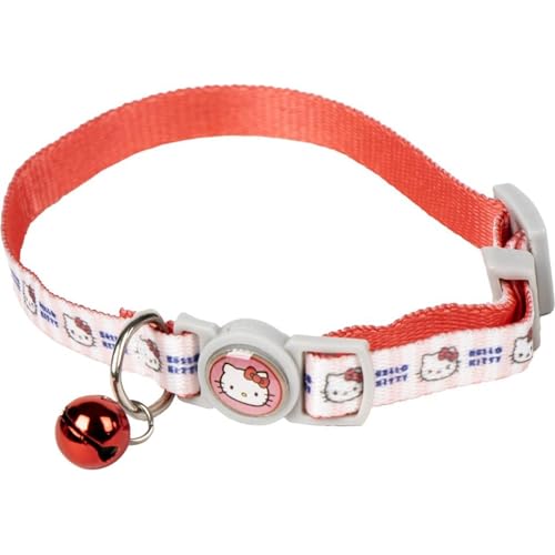 Hello Kitty Katzenhalsband, offiziell, Einheitsgröße, verstellbar, niedlich, robust und sicher für Haustier-Fans von Hello Kitty von CERDÁ LIFE'S LITTLE MOMENTS