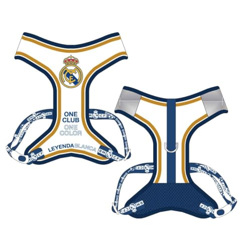 Hundegeschirr von Real Madrid, Größe XXS, offizielles Schilddesign, sicherer Sitz – Hundegeschirr von Real Madrid, Robustes und bequemes Accessoire für mittelgroße Hunde, totale Kontrolle Hundegeschirr von Real Madrid, Größe XXS, offizielles Schilddesign, sicherer Sitz – Hundegeschirr von Real Madrid, Robustes und bequemes Accessoire für mittelgroße Hunde, totale Kontrolle von CERDÁ LIFE'S LITTLE MOMENTS