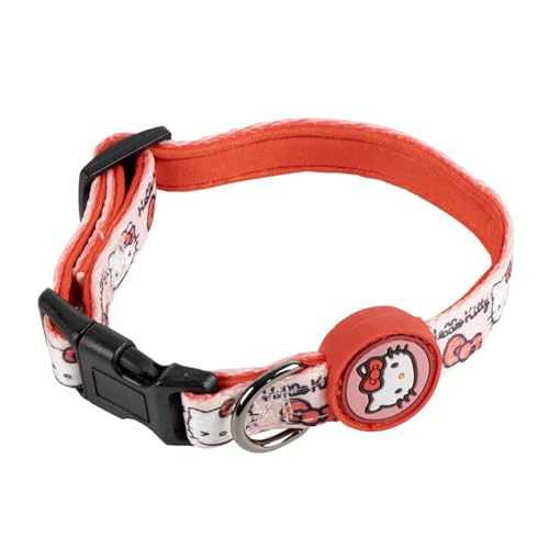 Offizielles Hello Kitty Hundehalsband mit süßem und verstellbarem Design, Robustes und originelles Zubehör für Fans von Hello Kitty von CERDÁ LIFE'S LITTLE MOMENTS