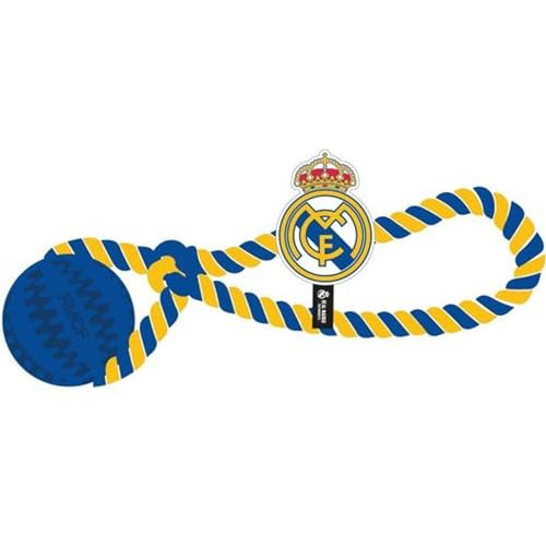 Real Madrid Hundespielzeug aus Seil in den Offiziellen Farben von Real Madrid – Strapazierfähiges Real Madrid Hundeseil zum Kauen und Spielen, für Spaß, Training und Zahngesundheit in einem Produkt Real Madrid Hundespielzeug aus Seil in den Offiziellen Farben von Real Madrid – Strapazierfähiges Real Madrid Hundeseil zum Kauen und Spielen, für Spaß, Training und Zahngesundheit in einem Produkt von CERDÁ LIFE'S LITTLE MOMENTS