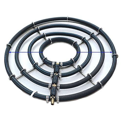 CESFRE Premium Kreis-Diffusor für Aquarien, Koiteich, Hydrokultur, Outdoor-See-Belüftungsring – Koi-Teich-Luftdiffusor gewichtet (Dreifachring/Durchmesser: 45 cm) von CESFRE