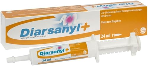 CEVA Diarsanyl Plus | 24 ml Injektor | Paste zum Eingeben in das Maul | Kann zur Linderung akuter Resorptionsstörungen des Darms bei Katzen und Hunden beitragen von CEVA
