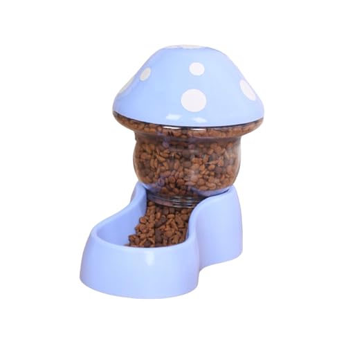 1 Set Katze & Hund Wasserspender + Futterbehälter – pilzförmiger Haustier-Trinkbehälter mit hoher Kapazität, Haustierbedarf für Katzen & Hunde (A) von CEWIFO