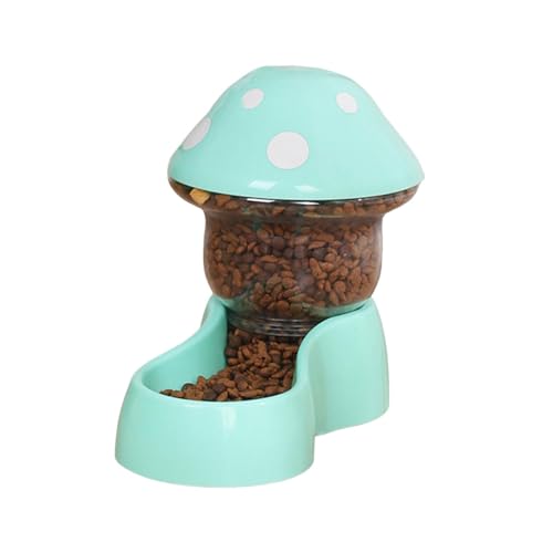 1 Set Katze & Hund Wasserspender + Futterbehälter – pilzförmiger Haustier-Trinkbehälter mit hoher Kapazität, Haustierbedarf für Katzen & Hunde (B) von CEWIFO
