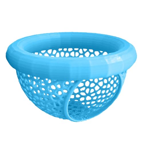 Betta Höhle Lounge – Aquarium Deko mit Versteck & Hängematte, Durchschwimm-Tunnel für Betta-Fische, kleine Fische & Garnelen (Himmelblau, 10X5.6cm) von CEWIFO
