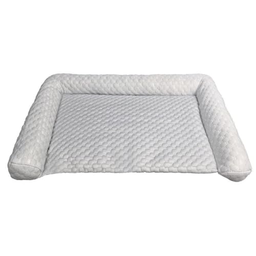 CEWIFO Hundebett mit Kühleffekt – Kühlmatte für Hunde, tragbare Kühlunterlage für Transportboxen, Zuhause, Camping & Outdoor (Grey) von CEWIFO
