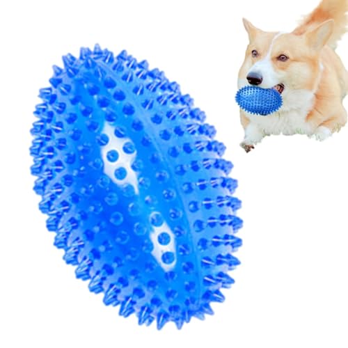 CEWIFO Intelligentes Hundespielzeug – härter Naturkautschuk-Toy für Zahnpflege, unzerstörbar für kleine & große Hunde (Blue) von CEWIFO