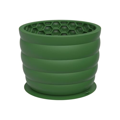CEWIFO Silikon Dog Freeze Lick Bowl – Slow Feeder Hundenäpfe mit Anti-Kauschutz kleine/mittlere/große Hunde, Anreicherung Spielzeug (GN1, 11.9x11.9x9.05cm) von CEWIFO
