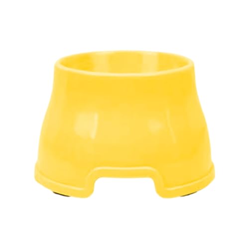 Erhöhter Wassernapf für Hunde & Katzen – Schützt die Wirbelsäule, spülmaschinenfest, Tierärzte, Camping & draußen, praktischer Trinknapf für Innen & Außen (Yellow) von CEWIFO