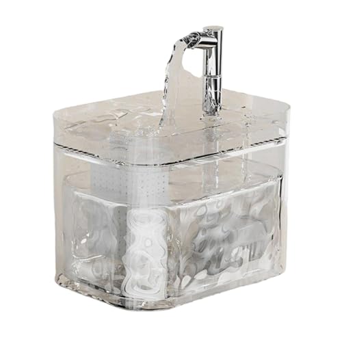 Fontaine à EAU Pour Chats – Pompe silencieuse, Filtration à Circulation automatique, Compatible Avec chiens & oiseaux (Pink1, 17x14x12.5cm) von CEWIFO