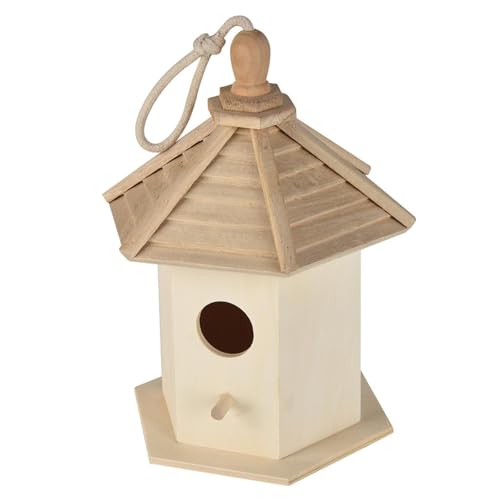 Holz-Vogelhäuschen – Design-Frühlingsdeko für Haus & Garten, DIY-Bastel-Projekt für Heimwerken (1) von CEWIFO