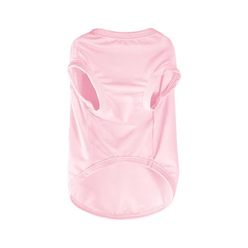 Hunde Sommer-Kühl-UV-Schutz-T-Shirt – atmungsaktives T-Shirt für kleine & mittelgroße Hunde (z.B. Chihuahua, Yorkie), auch für Katzen (Pink, XS) von CEWIFO
