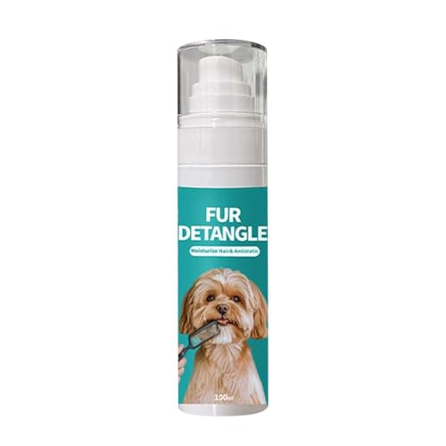 Hundeflocken- & Katzenstatikpflegesp Spray 100ml – Anti-statisch für Haare, pflegendes Spray für Hunde & Katzen (1) von CEWIFO