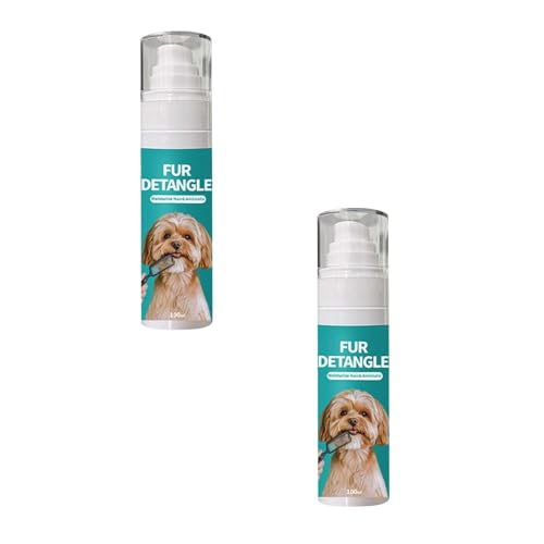 Hundeflocken- & Katzenstatikpflegesp Spray 100ml – Anti-statisch für Haare, pflegendes Spray für Hunde & Katzen (2) von CEWIFO