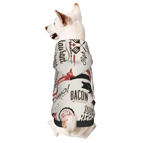 Hunde-Kapuzenpullover für kleine und mittelgroße Hunde von CFAN