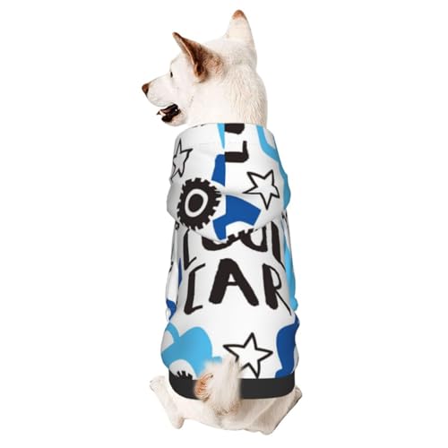 Hunde-Kapuzenpullover mit Auto-Muster, Haustierkleidung, für kleine, mittelgroße Hunde, Katzen, Kätzchen von CFAN