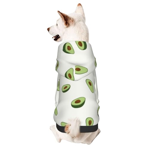 Hunde-Kapuzenpullover mit Avocado-Muster, Haustierkleidung, Hunde-Kapuzenpullover für kleine und mittelgroße Hunde von CFAN