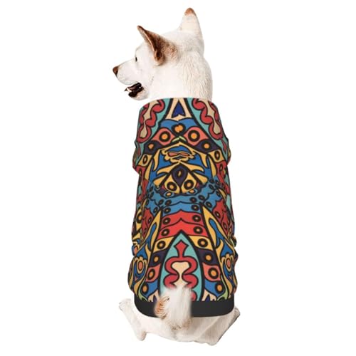 Hunde-Kapuzenpullover mit Mandala-Muster, Hundekleidung für Welpen, Kätzchen, kleine, mittelgroße Hunde, Katzen von CFAN