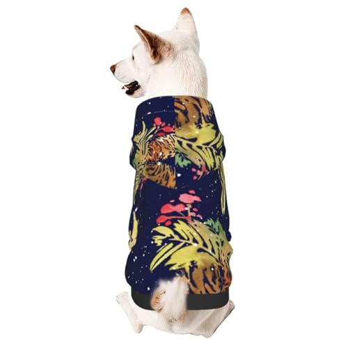 Hunde-Kapuzenpullover mit Pinienkern-Muster, für kleine und mittelgroße Hunde von CFAN