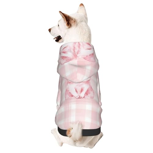 Hunde-Kapuzenpullover mit Schweine-Karomuster, Haustierkleidung, Basic-Hoodie für kleine und mittelgroße Hunde Hunde-Kapuzenpullover mit Schweine-Karomuster, Haustierkleidung, Basic-Hoodie für kleine und mittelgroße Hunde von CFAN