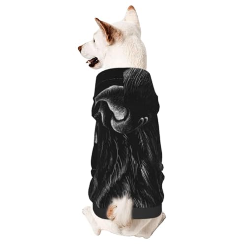 Hunde-Kapuzenpullover mit Tierkopf, Adler, Haustierkleidung, Basic-Hoodie für kleine und mittelgroße Hunde Hunde-Kapuzenpullover mit Tierkopf, Adler, Haustierkleidung, Basic-Hoodie für kleine und mittelgroße Hunde von CFAN