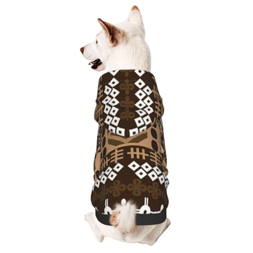 Hunde-Kapuzenpullover mit afrikanischem Grafik-Design, Winterpullover, Haustier-Sweatshirt, Hundebekleidung von CFAN
