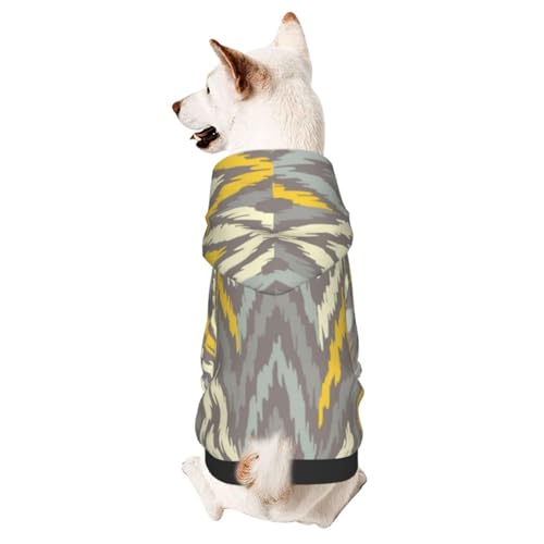 Hunde-Kapuzenpullover mit ethnischem Boho-Muster, warmer Kapuzenpullover für kleine und mittelgroße Hunde von CFAN