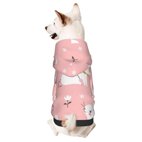 Hunde-Kapuzenpullover mit niedlichem Hasenmuster, für Herbst und Winter, Haustierkleidung für Hunde und Katzen von CFAN