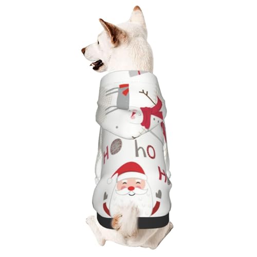 Hunde-Wintermantel mit Kapuze, Hundekleidung für kleine Hunde, Haustier-Kapuzenpullover, Katzenbekleidung von CFAN