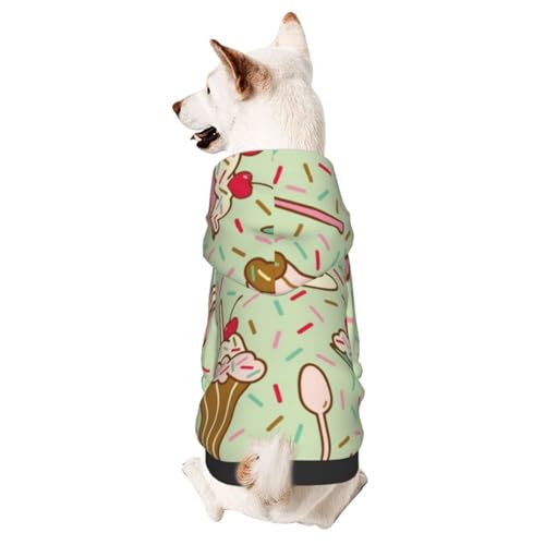 Hundepullover mit Eiscreme-Desserts-Muster, Winter-Kapuzenpullover, Haustier-Sweatshirt, Kleidung für kleine und mittelgroße Hunde Hundepullover mit Eiscreme-Desserts-Muster, Winter-Kapuzenpullover, Haustier-Sweatshirt, Kleidung für kleine und mittelgroße Hunde von CFAN