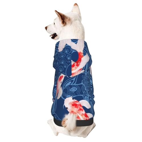 Hundepullover mit Koi-Fischmuster, für den Winter, für kleine und mittelgroße Hunde Hundepullover mit Koi-Fischmuster, für den Winter, für kleine und mittelgroße Hunde von CFAN