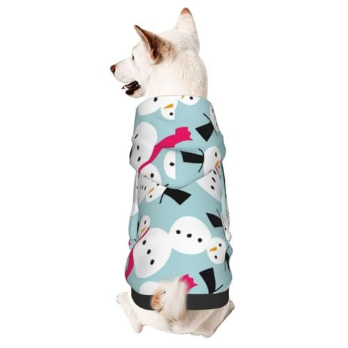 Hundepullover mit Schneemänner-Motiv, Fuchsia, für kleine und mittelgroße Hunde Hundepullover mit Schneemänner-Motiv, Fuchsia, für kleine und mittelgroße Hunde von CFAN