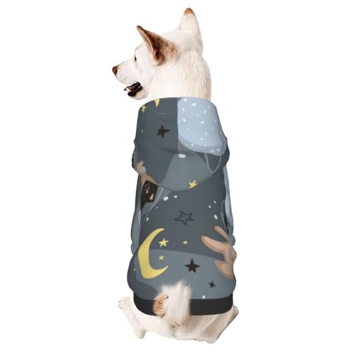 Niedliche Katzen Astronauten in Helmen Hunde-Wintermantel mit Kapuze, Hundekleidung für kleine Hunde, Haustier-Kapuzenpullover, Katzenbekleidung von CFAN