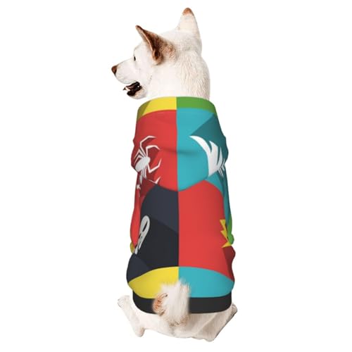 Super Iterms Winterpullover für kleine Hunde, Hunde-Kapuzenpullover, Haustierkleidung, Welpen-Sweatshirt mit Kapuze von CFAN