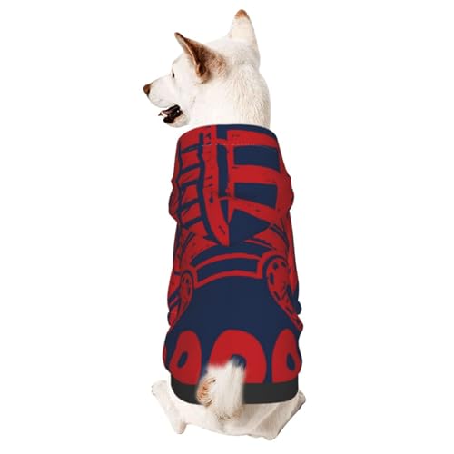 Zooom Hunde-Wintermantel mit Kapuze, Hundekleidung für kleine Hunde, Haustier-Kapuzenpullover, Katzenbekleidung von CFAN